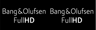 Custom font for Bang & Olufsen