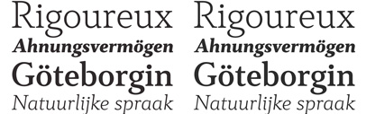 Cultura New: expanded and improved version of DSType’s serif