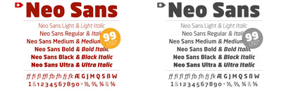 The complete Neo Sans Pro family for only € 99.00 – only available for 24 hours!