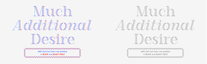 MAD Serif and Sans now available in Black and Black Italic.