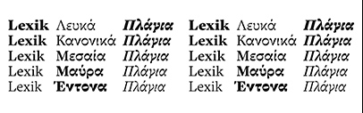 Lexik now supports Cyrillic and Greek.