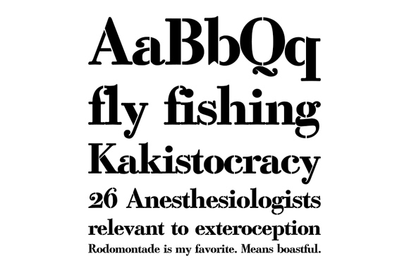 Bodoni Classic Stencil