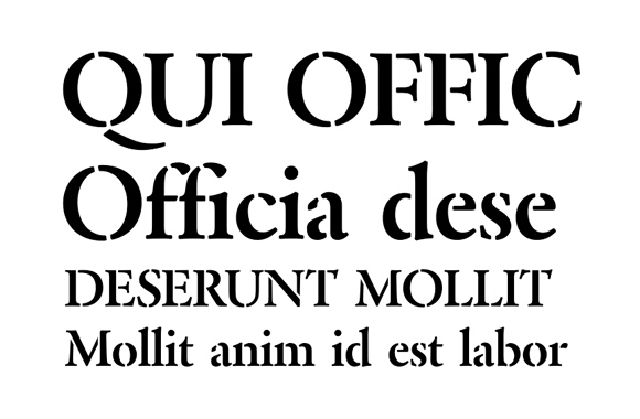 Garamond Stencil