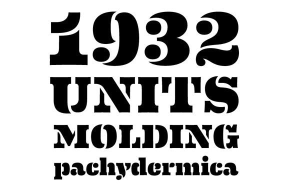 Eames Century Modern Black Stencil