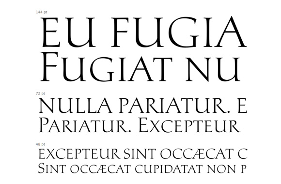 Palatino Nova Titling
