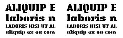 Linotype Authentic Stencil