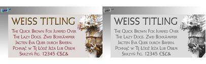 Weiss Titling
