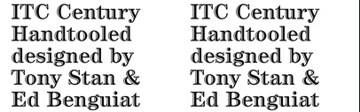 ITC Century Handtooled