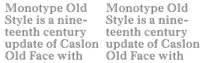 Monotype Old Style Bold Outline