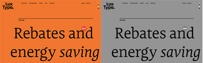 Lux Typo