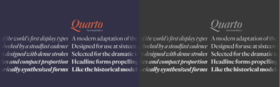 Quarto‚ a new display serif‚ by @HoeflerCo