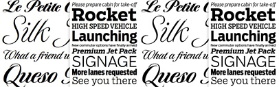 Tangier‚ Salvo Sans and Salvo Serif are available now as webfonts.
