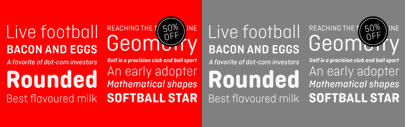 Ciutadella Rounded by @emtype. It consists of 5 weights with corresponding italics. 50% off for a limited time.