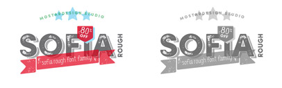 Sofia Rough by @mostardesign. Sofia Rough Family is 80% off until Mar 11.
