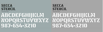 Secca Stencil by astype