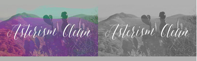 Asterism Clean‚ the smooth lined version of Asterism