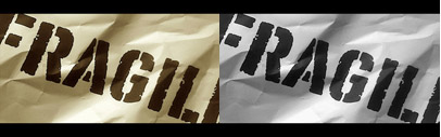 FP Fragile‚ a worn & scratched stencil typeface