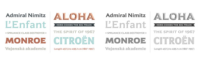 Emeritus is born from the carved letters found on buildings and monuments in Washington‚ DC. 40% off until July 1.