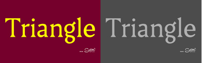 Triangle comes with 4 weights + italics. Designed by @tee67.