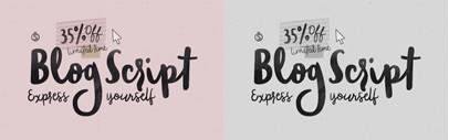 Blog Script‚ the second collaboration between Carolina Marando and Alejandro Paul‚ after their successful stint with the Distillery set of fonts. 35% off until Aug 16.