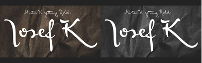 With the typeface Josef K‚ @juliasys turns once more to Franz Kafka’s writing style. 70% off until Sep 27.
