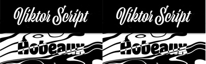OH no Type Co (@OHnoTypeCo) launched with two new typefaces‚ Hobeaux and Viktor Script.