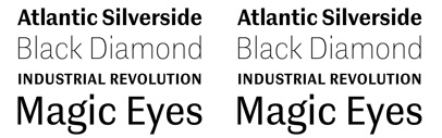 Contemporary Sans&sbquo; a grotesque with a distinct contrast&sbquo; designed by @LudwigType