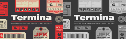 Termina‚ a wide sans serif‚ by Fort Foundry. 75% off until Nov 20.