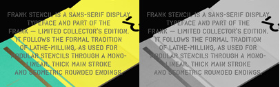Frank by Bunch and Alberto Hernández. Frank is available in the limited collector’s edition also including brass stencil and specimen.