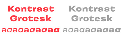 Kontrast Grotesk by @dizajndesign