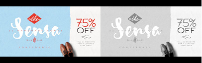 Sensa‚ a handmade font family. Sensa Family is 75% off until Dec 25.