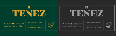Tenez by @PlauStudio. 30% off until Dec 24.