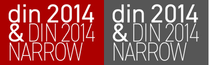 DIN 2014 by ParaType. It’s on sale until Dec 21.