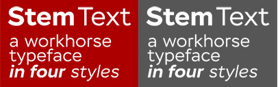 Stem Text by @ParaTypeNews. It’s on sale until Jan 10.
