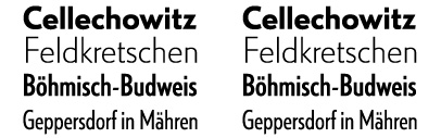 Uni Grotesk‚ a Central-European geometric Sans
