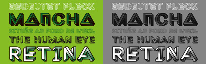 Macula&sbquo; an optical illusion typeface&sbquo; from Bold Monday