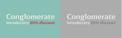 Conglomerate by @Typetanic. 60% off until Apr 15.