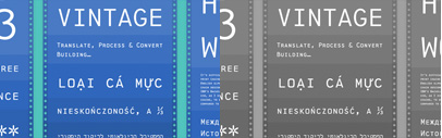 1403 Vintage Mono Pro‚ by @composerjk‚ was expanded to 2‚300+ glyphs‚ supporting 160+ languages.