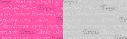 Tanja‚ a dot version of Marian 1554‚ by @commercialtype