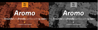 Aromo by Rodrigo López Fuentes. Introductory offer 70% off.