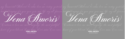 Delve Fonts released Vena Amoris by Kathryn Podorsky.
