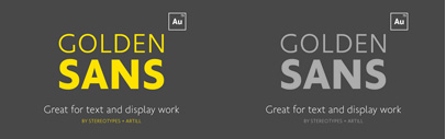 Golden Sans by Sascha Timplan and Lukas Bischoff