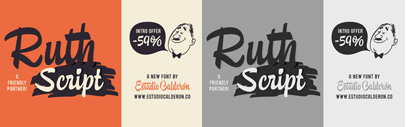 Ruth Script by Estudio Calderon. 59% off until July 19.