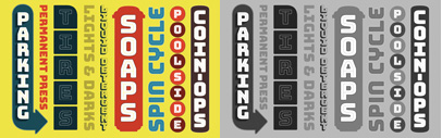 Bungee&sbquo; fonts for vertical and multicolor typography.