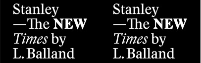Optimo’s new serif Stanley inspired by one of the most classic typefaces of the 20th century‚ ‘Times New Roman’ by Stanley Morison