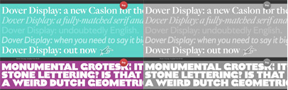 @tinytypeco is open. Dover Display and Monumental Grotesk are available.