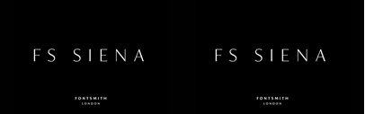 FS Siena‚ a contrasted sans serif‚ by @Fontsmith