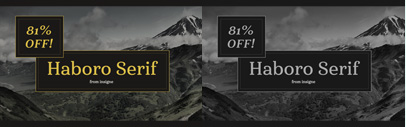 Haboro Serif by @insigneDesign. 81% off until Oct 14.