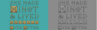 New layered typeface Minot by Jessica Hische.
