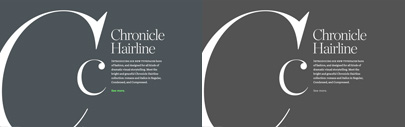 Chronicle Hairline was added to Chronicle Family.